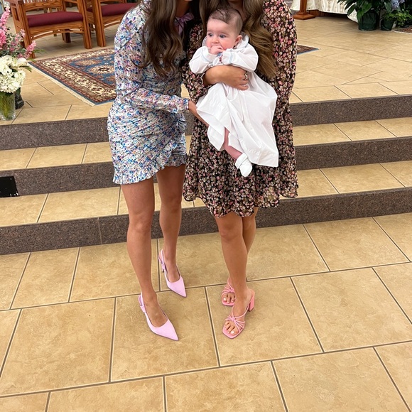 ASOS ruched mini tie neck dress - Picture 6 of 6